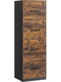 Aktenschrank mit vier abschliessbaren Schubladen und Hangeregister in Vintage Braun