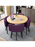 Modernes Tisch und Stuhl Set fur Empfang Lounge Wartebereich oder Buro in Lila