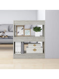 Kompaktes Bucherregal in Betongrau 60 x 30 x 72 cm fur Bucher Zeitschriften und Dekoration im Wohn oder Arbeitsbereich