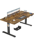 Hohenverstellbarer Computertisch 160 x 80 cm mit USB Anschluss Memory Funktion und Kollisionsschutz